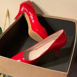 Red Patent Leather Women's Pump - Classic Stiletto Heel